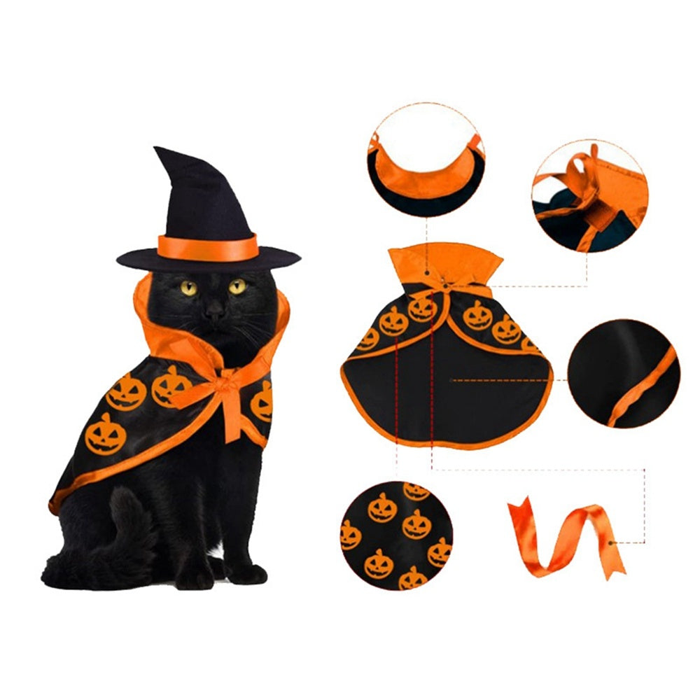 Cape Hat Set Dogs Cute Costume