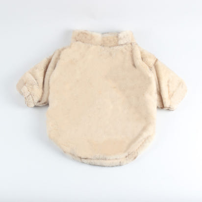 Pet Fur Mink Fur Zip-up Shirt