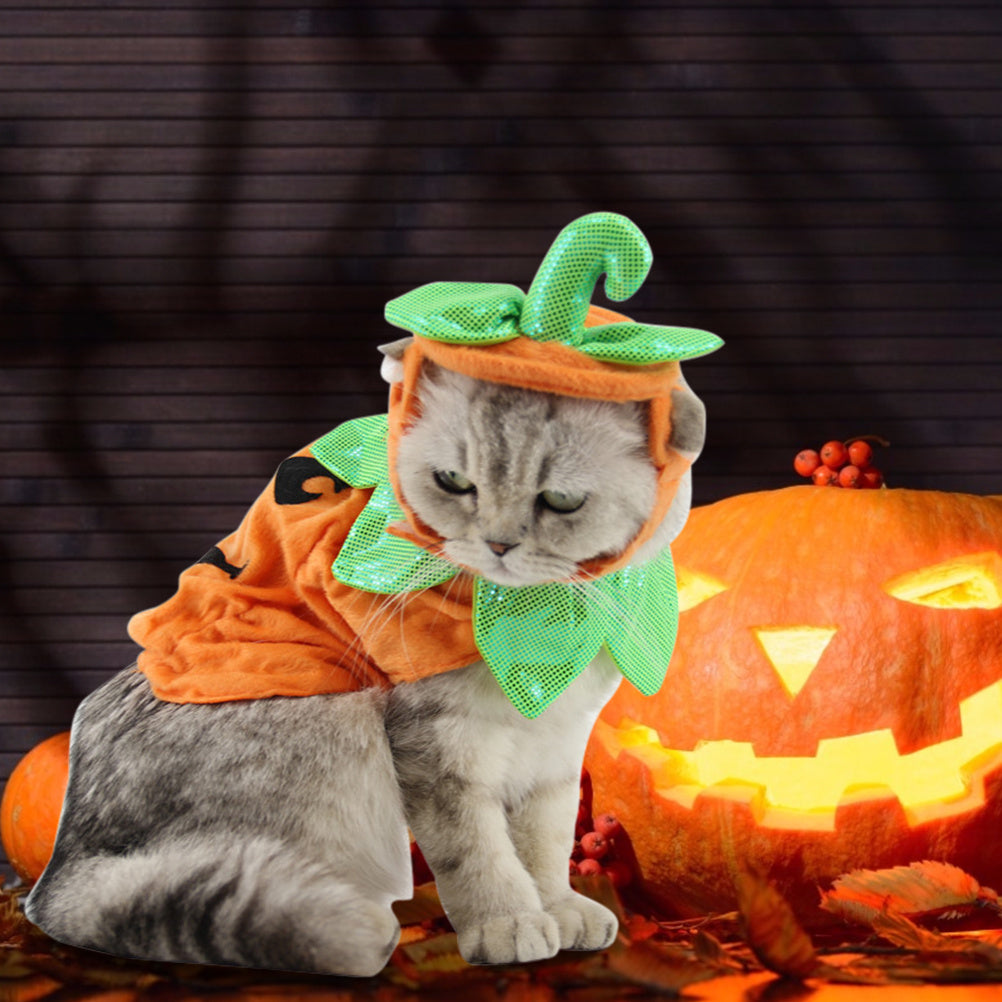 Pumpkin Shape Green Leaf Decoration