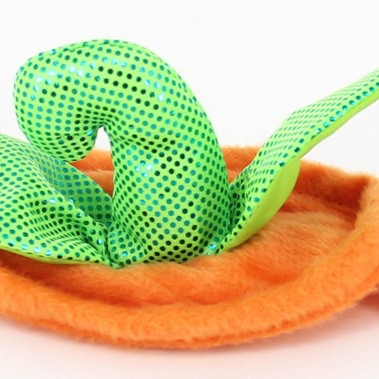 Pumpkin Shape Green Leaf Decoration