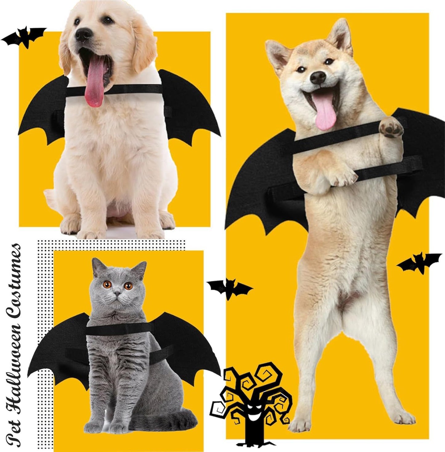 Bat Wings Pets Cosplay Costumes Dress Up