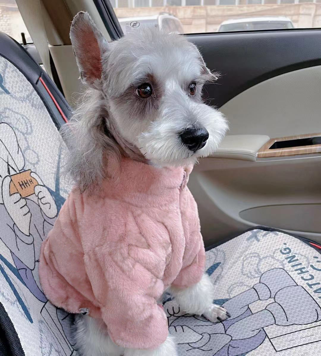 Pet Fur Mink Fur Zip-up Shirt