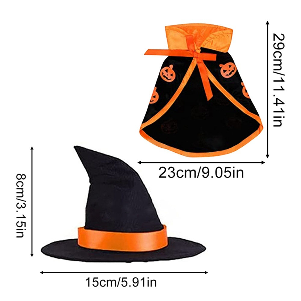 Cape Hat Set Dogs Cute Costume
