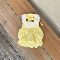 Pet Cat Dog Cute Macaron Pumpkin Dress