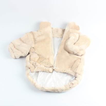 Pet Fur Mink Fur Zip-up Shirt