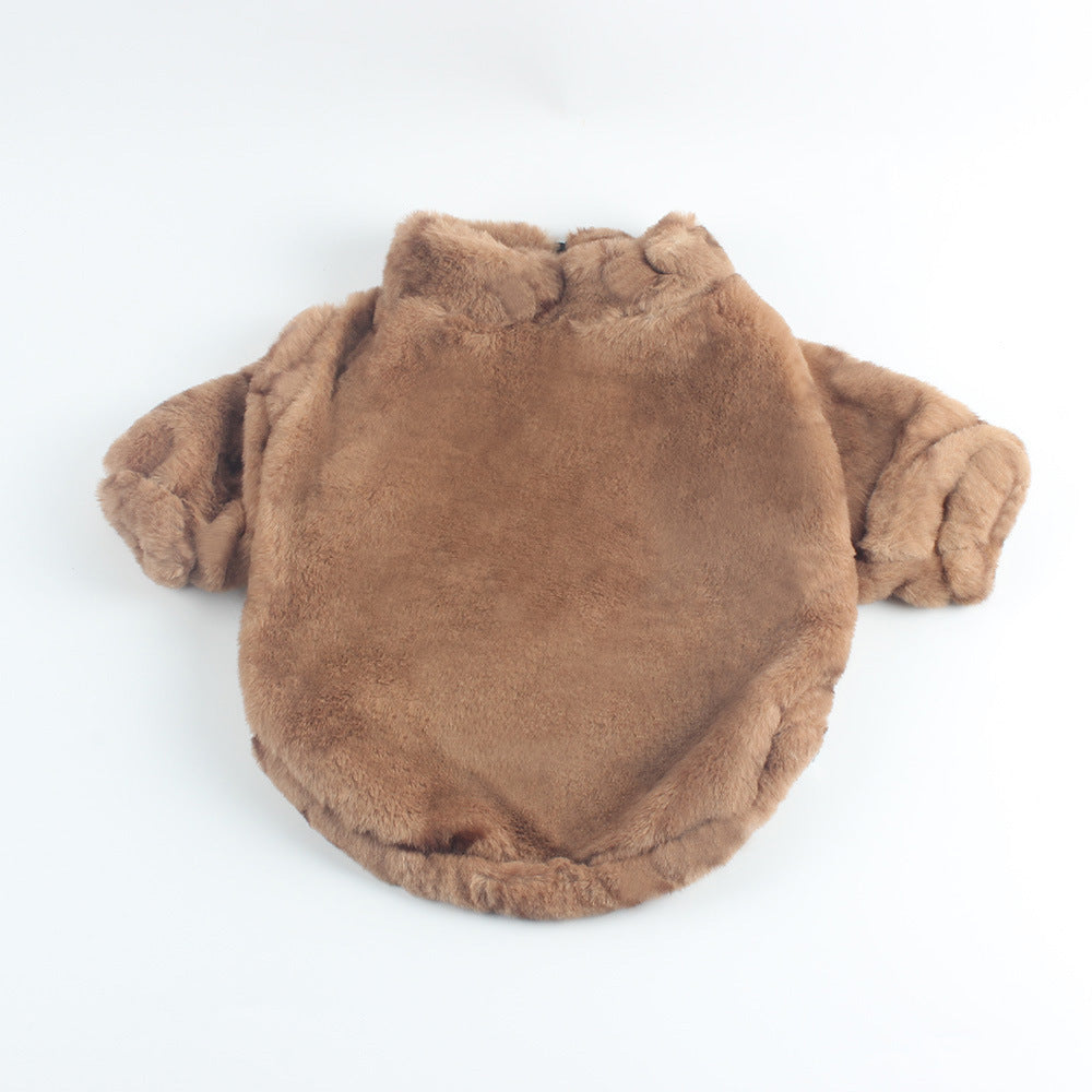Pet Fur Mink Fur Zip-up Shirt