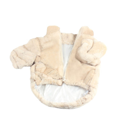 Pet Fur Mink Fur Zip-up Shirt